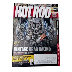 Hot Rod Magazine u April 2017 Big Block Build Recipes Race Car Enthusiast Book